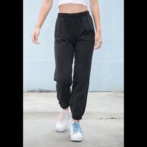 black brandy sweatpants